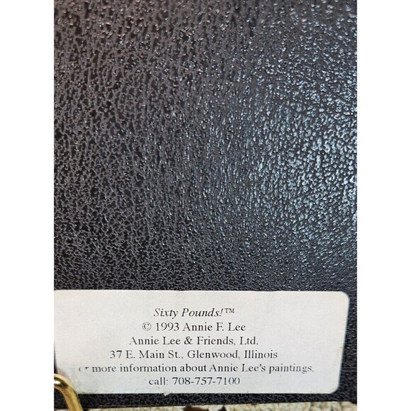 Annie Lee Standing Art Tile Trivet "Sixty Pounds" 7.5" Grander Images USA (read) - Picture 7 of 8